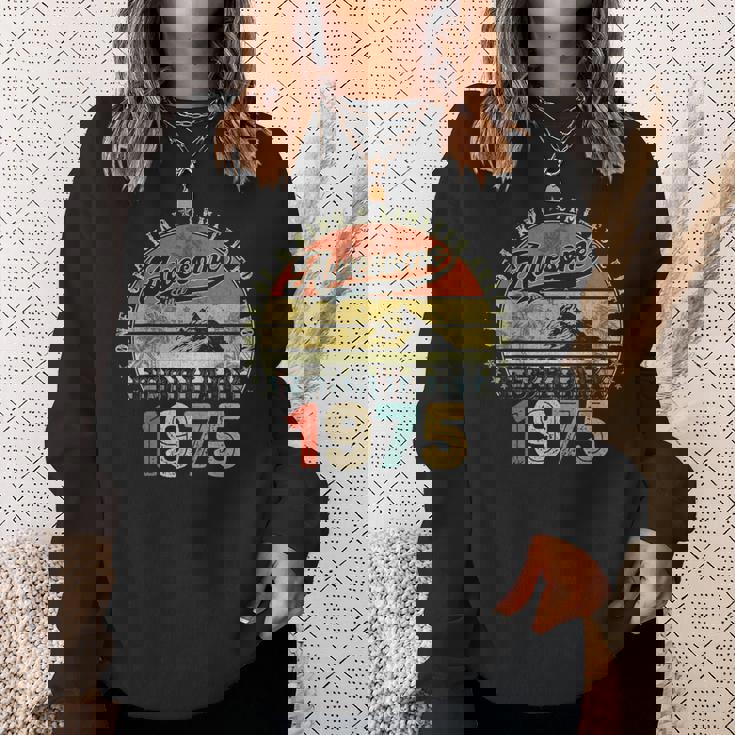 50歳の誕生日プレゼント 男性用 1975年2月 50歳の誕生日 スウェットシャツ 彼女への贈り物