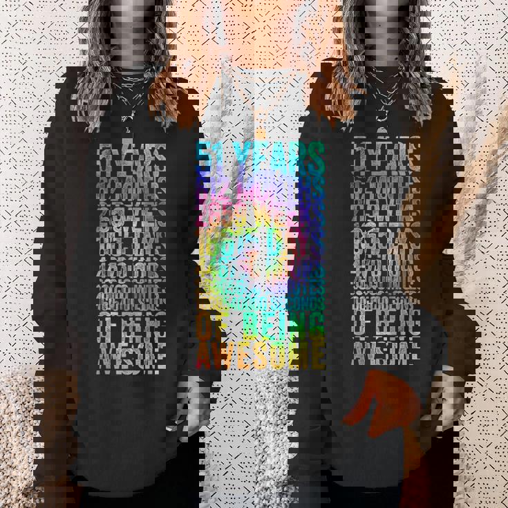 51歳の誕生日の面白いシャツ オールドメーター 面白い51歳ギフト スウェットシャツ 彼女への贈り物