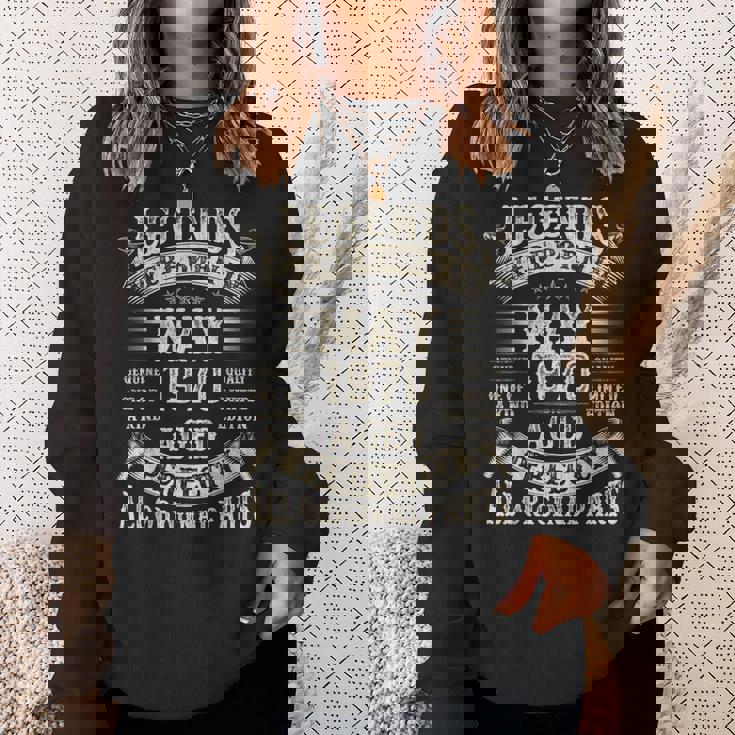 55歳の男性への55歳の誕生日プレゼント 1970年5月 スウェットシャツ 彼女への贈り物