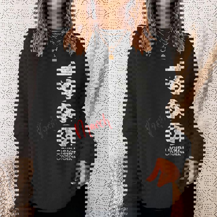 60 歳の誕生日 男性 オリジナル 3月 ヴィンテージ 1965 年 ギフト スウェットシャツ 彼女への贈り物