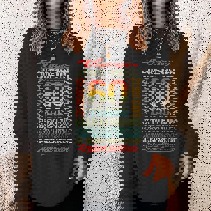 60歳 720ヶ月 すごい生まれ 1965年 60歳の誕生日 スウェットシャツ 彼女への贈り物