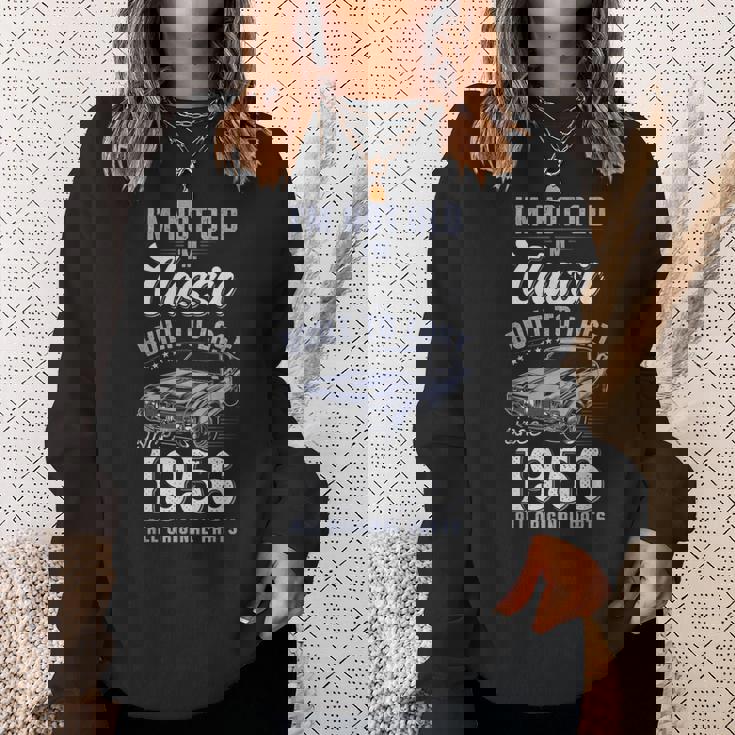 69歳の誕生日 1956年クラシックカー スウェットシャツ 彼女への贈り物