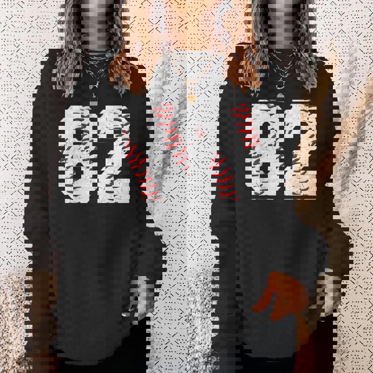 82 誕生日 野球 テーマ 誕生日 パーティー お祝い 82歳 スウェットシャツ 彼女への贈り物