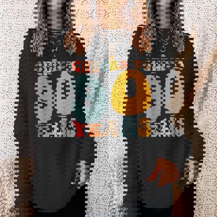 90歳 誕生日 パーティー お祝い 乾杯 90歳 スウェットシャツ 彼女への贈り物