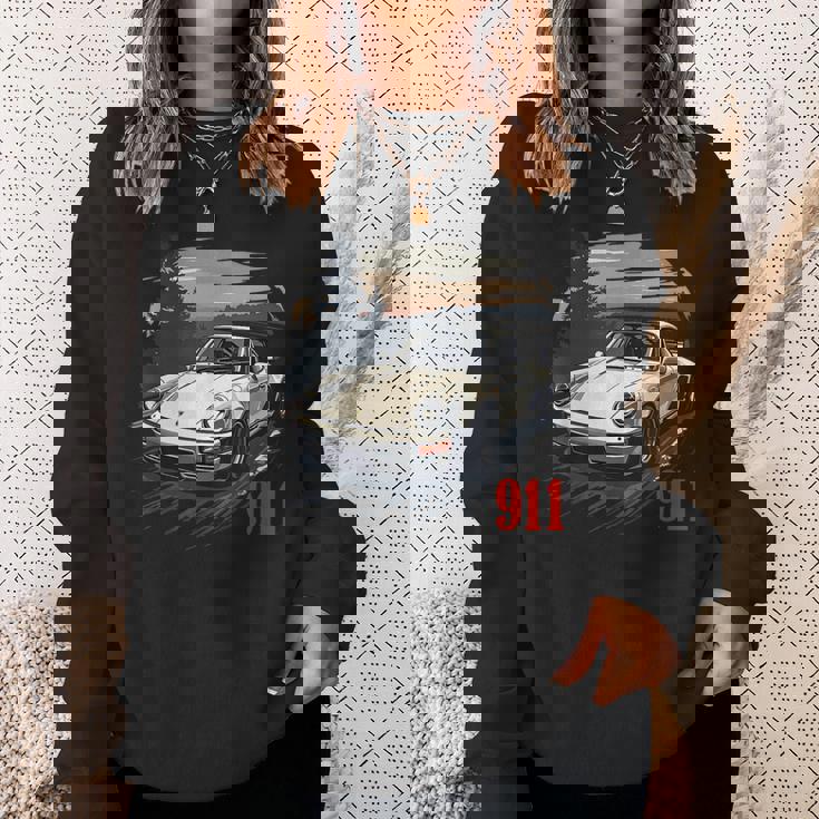 911ターボレトロヴィンテージ964カークラシック自動車トラック。 スウェットシャツ 彼女への贈り物