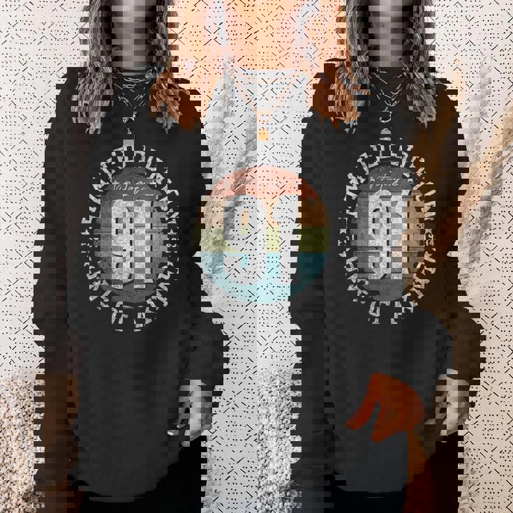 91歳のギフト ヴィンテージ 1934年限定版 91歳の誕生日 スウェットシャツ 彼女への贈り物