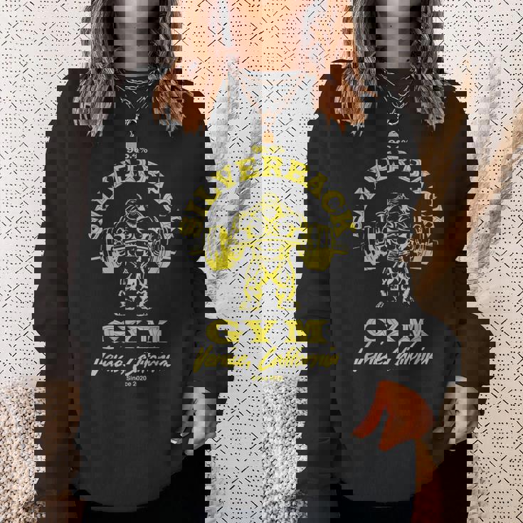 964シルバーバックゴリラ、ジムアパレル、ボディビルディング、ジム。 スウェットシャツ 彼女への贈り物