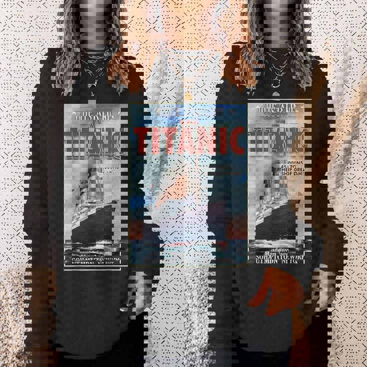 A 1912 ヴィンテージ タイタニック 航海船 クルーズ船 スウェットシャツ 彼女への贈り物