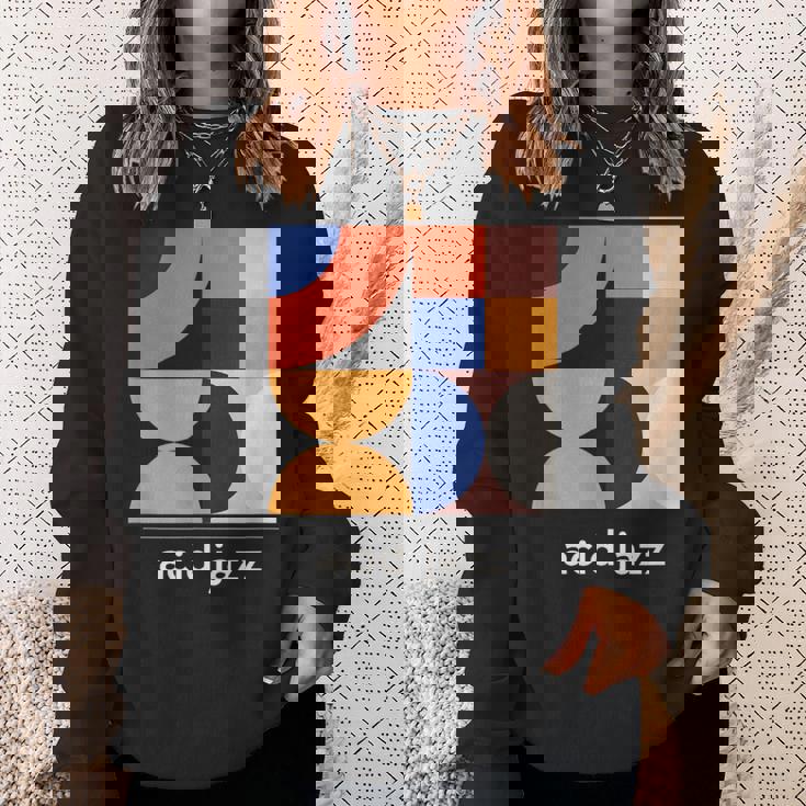 Acid Jazz ヴィンテージジャズミュージックバンド ミニマルtシャツ スウェットシャツ 彼女への贈り物