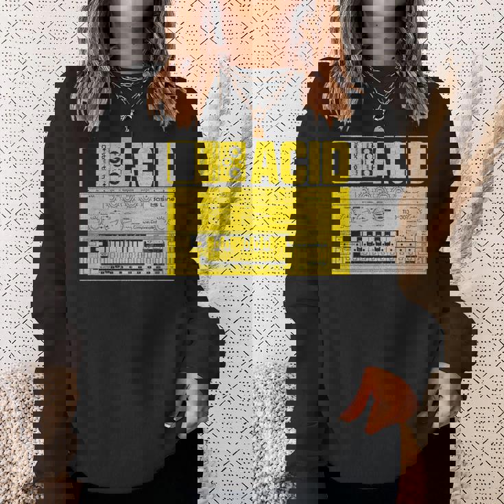 Acid Tb303 ベースペダル アナログシンセサイザー Dj Nerd スウェットシャツ 彼女への贈り物