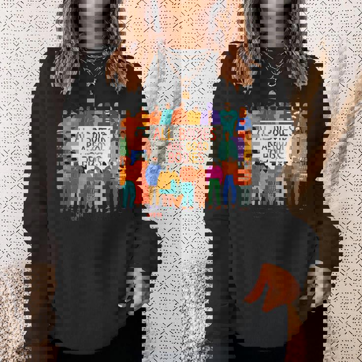 All Bodies Are Good Bodies – Body Positive – Italyデザイン スウェットシャツ 彼女への贈り物