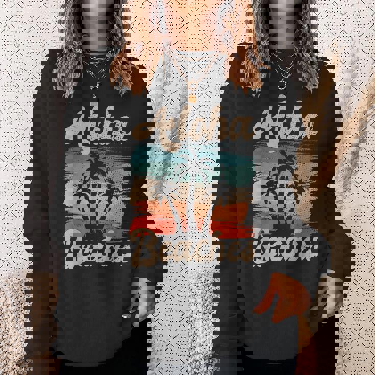 Aloha Beaches ハワイ サーフィン ストランドパーティー バケーション サーファー スウェットシャツ 彼女への贈り物