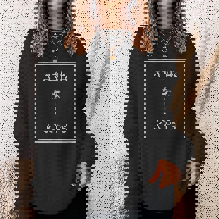 Aloha Joe's ヤシの木ロゴ スウェットシャツ 彼女への贈り物