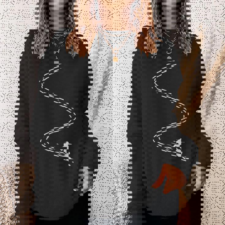 Alpinekiing ディープスノーパウダー ファーストライン スキー ホリデー スウェットシャツ 彼女への贈り物