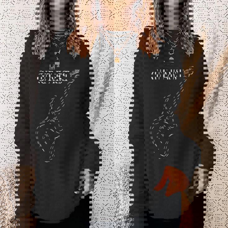 I Am A Guitarist ギター奏者 音楽 スウェットシャツ 彼女への贈り物