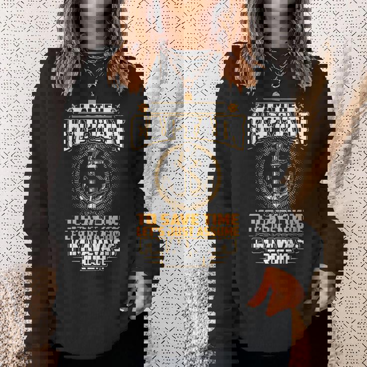 I Am The Captain スウェットシャツ 彼女への贈り物