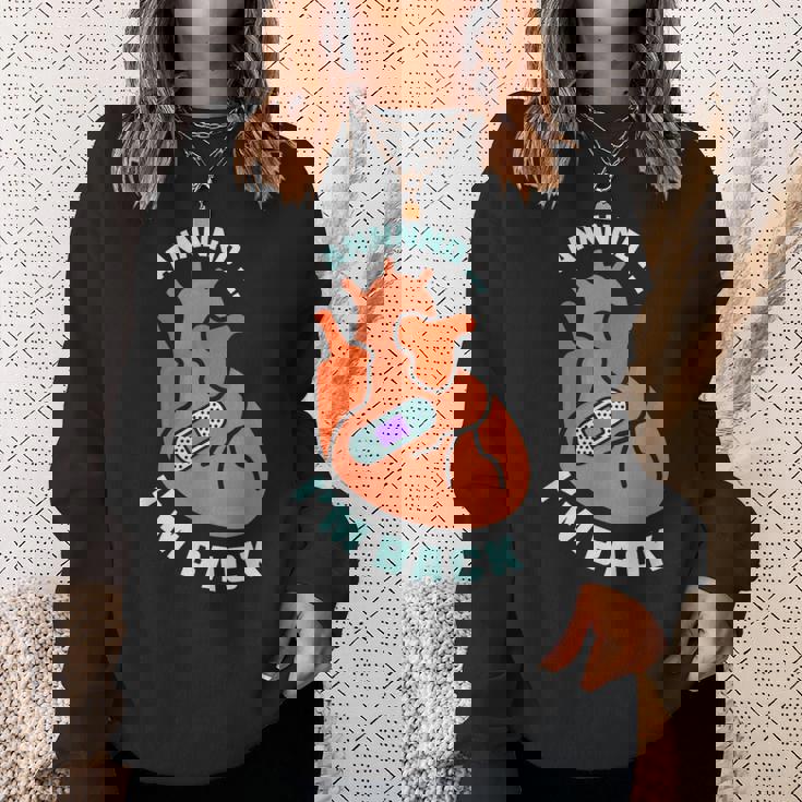 And I'm Back 生き残り バイパス 心臓発作 サバイバー 心臓 スウェットシャツ 彼女への贈り物