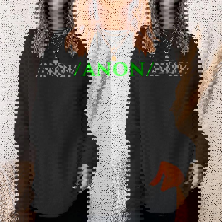 Anon Anonymous Onymous Online Lurk プロフィール ソーシャルメディア スウェットシャツ 彼女への贈り物