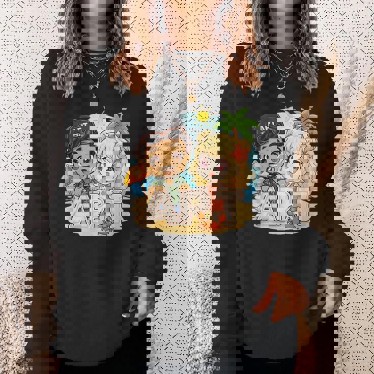 Apt Buddiesummeribes – ビーチサイドファンアドベンチャー スウェットシャツ 彼女への贈り物