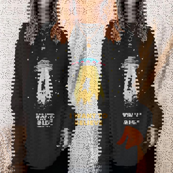 Area 51 Ufoハンターtシャツ エイリアン誘拐 I Want To Believe スウェットシャツ 彼女への贈り物