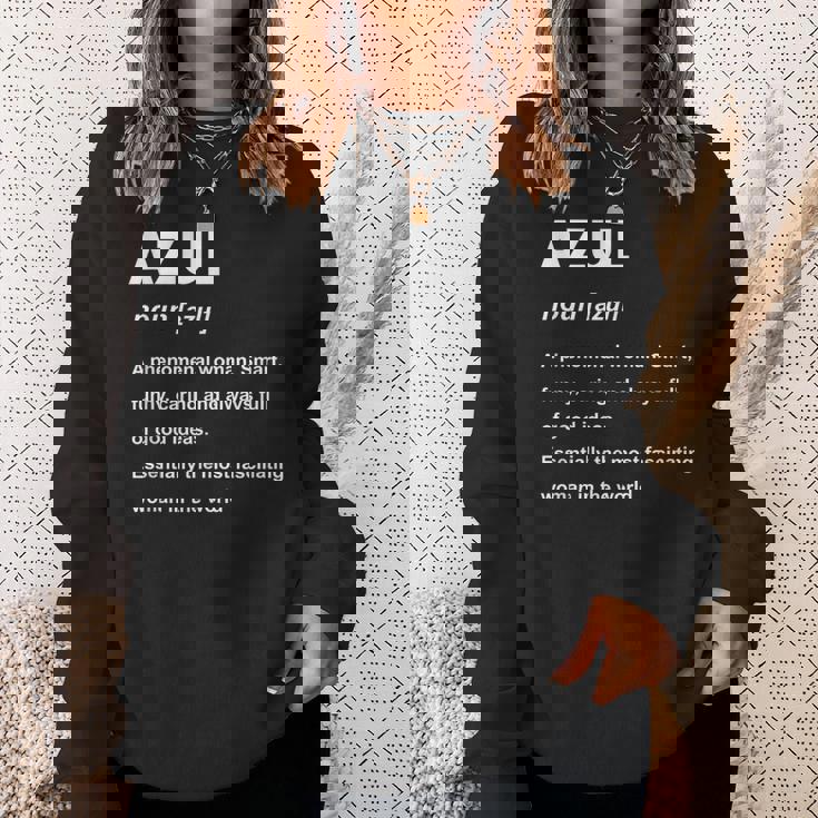 Azul 名前 スウェットシャツ 彼女への贈り物