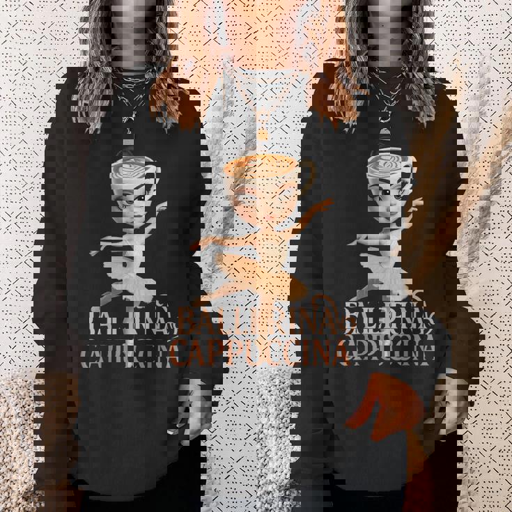 Ballerina Cappuccina Brainrot スウェットシャツ 彼女への贈り物