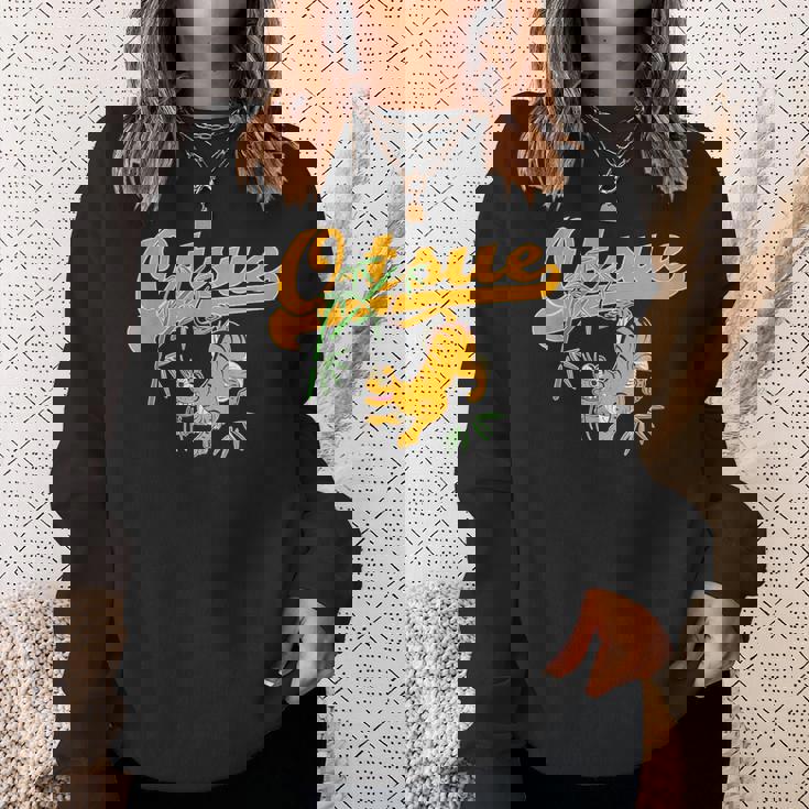 Bamboo And Tiger Of Otsu-E 大津絵 竹に虎バンブー タイガー スウェットシャツ 彼女への贈り物