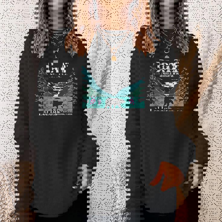 Banff National Park Lake Louise Alberta Canada Bärenberg スウェットシャツ 彼女への贈り物