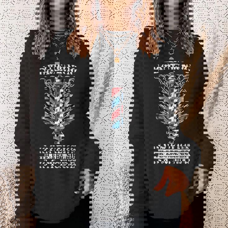 Barber ヘアドレッサー ヘアスタイリスト バーバーショップ バーバー スウェットシャツ 彼女への贈り物