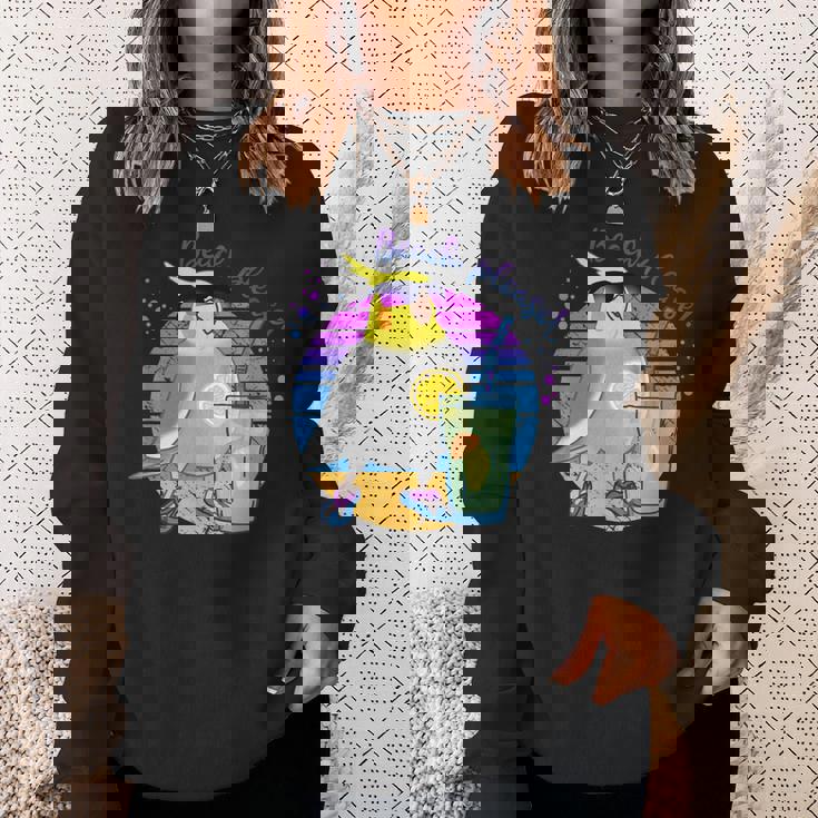 Beach Pleaseummer オカメインコ サングラス バーブ ミーム オウム スウェットシャツ 彼女への贈り物