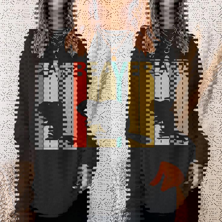 Beaver ビーバー 動物 スウェットシャツ 彼女への贈り物