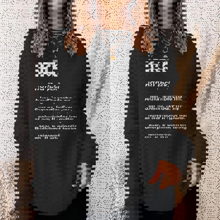 Beck ネームシャツ スウェットシャツ 彼女への贈り物