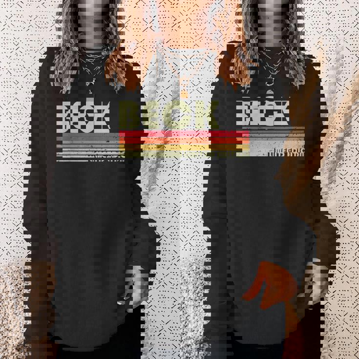 Beckurname 面白い レトロ ヴィンテージ 80年代 90年代 誕生日 再会 スウェットシャツ 彼女への贈り物