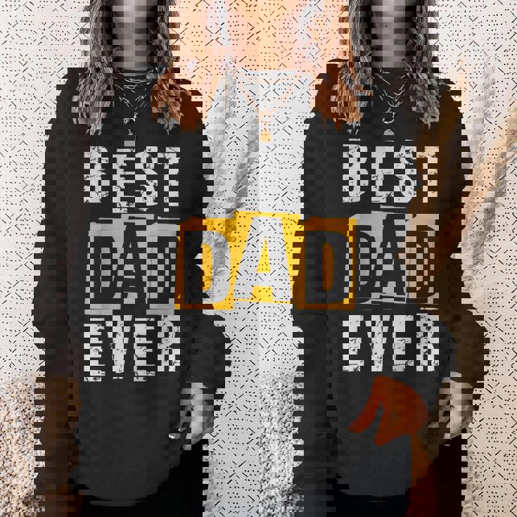 Best Dad Ever ヴィンテージ 父の日 おもしろ お父さん メンズ 夫 スウェットシャツ 彼女への贈り物