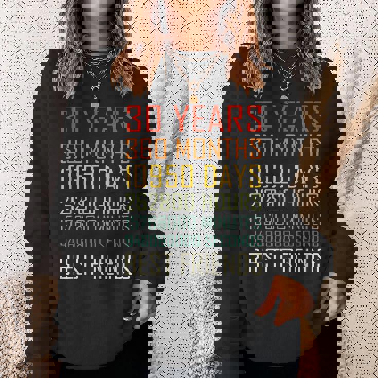 Best Friends ヴィンテージ 30年 友情記念日 スウェットシャツ 彼女への贈り物