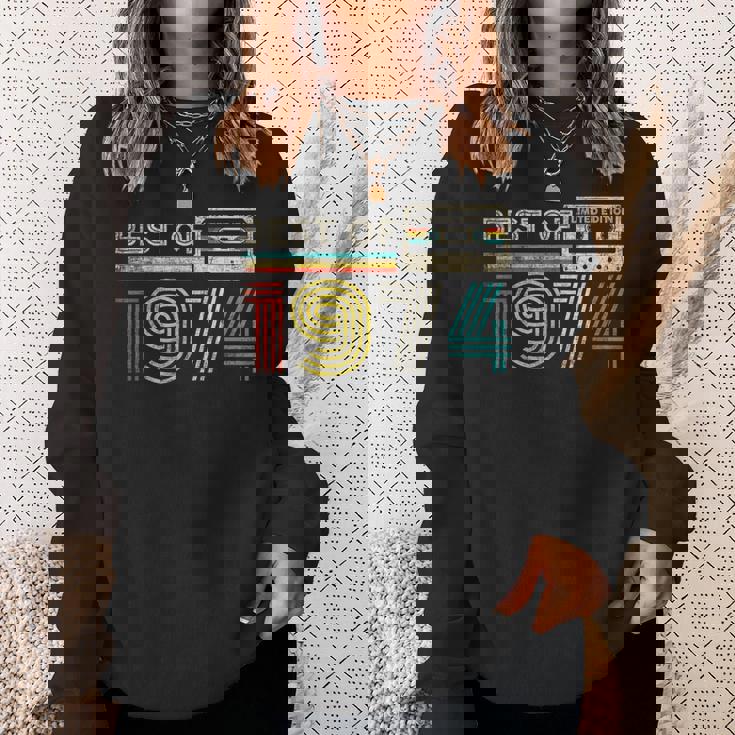 Best Of 1974 Classic Birthday 1974 Cassette Tapeintage スウェットシャツ 彼女への贈り物