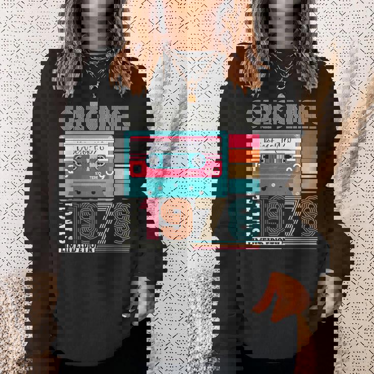 Best Ofintage 1978 45歳の誕生日ギフト メンズ カセット スウェットシャツ 彼女への贈り物