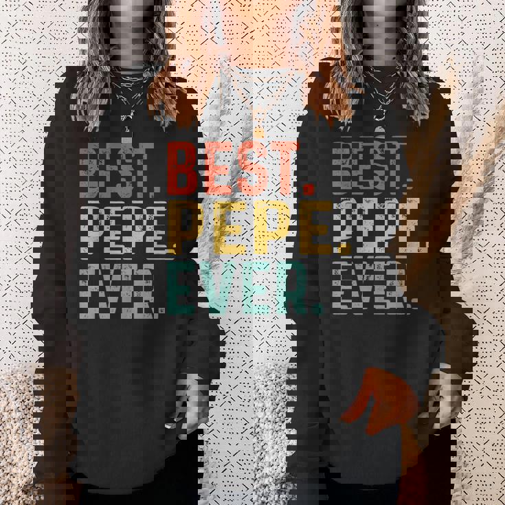 Best Pepe Ever レトロヴィンテージ ペペペへのユニークなギフト スウェットシャツ 彼女への贈り物