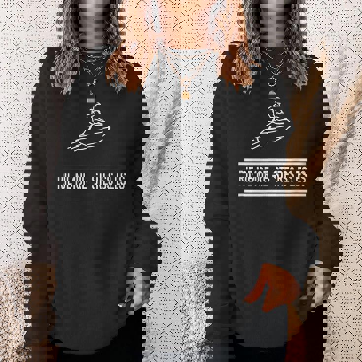 Big Wave -Eadoo Ride More、ストレスを軽減。 スウェットシャツ 彼女への贈り物