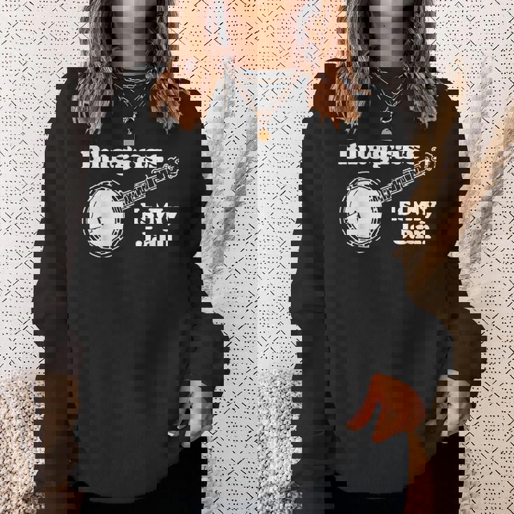 Bluegrass Is My Jam Banjo Musicintage Graphic スウェットシャツ 彼女への贈り物