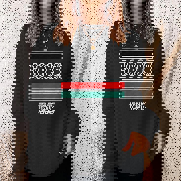 Bocci ぼっち ロゴ Itaiy 痛い イタリア国旗風【変なtシャツ屋さん】陰キャ オタク ブランド パロディ 面白 スウェットシャツ 彼女への贈り物