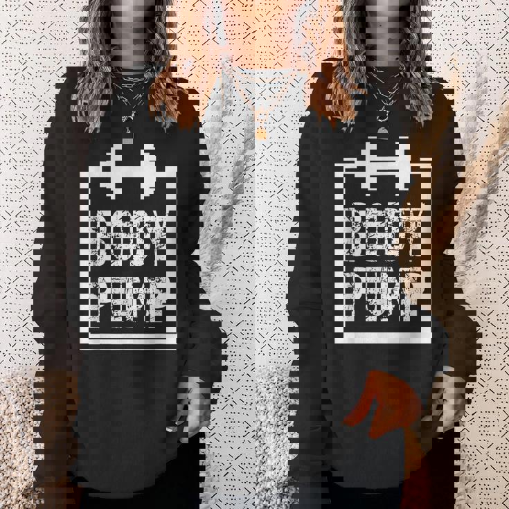 Body Pump Fitness Motivation ボディビルディングジムシャツ スウェットシャツ 彼女への贈り物