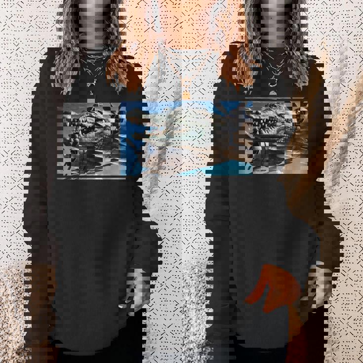 Bombardiro Crocodilo Brain Rot Gen Alpha Meme スウェットシャツ 彼女への贈り物