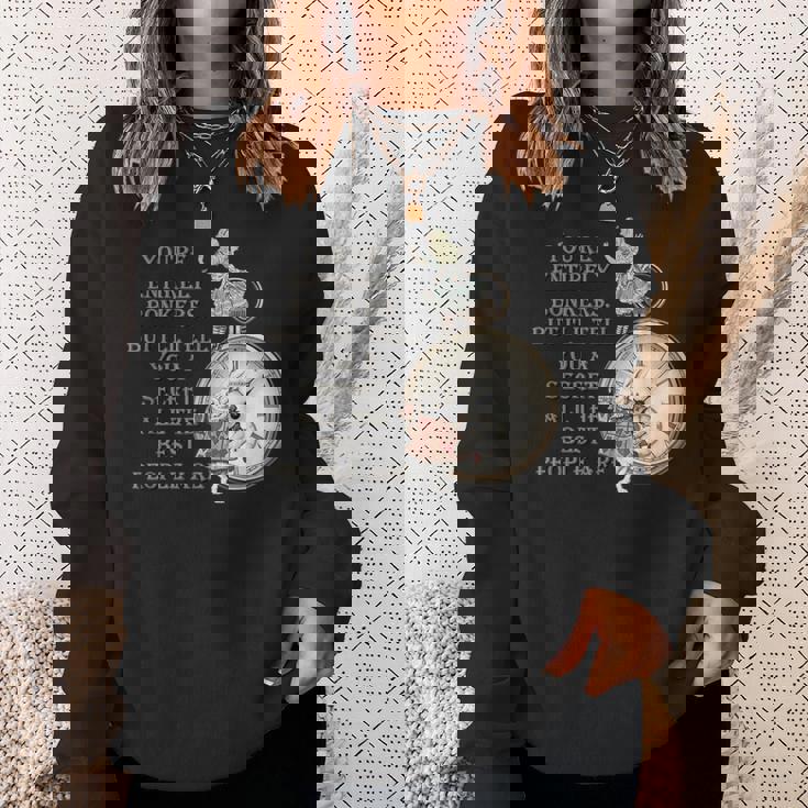 Bonkers Quote Time 不思議の国のアリス スウェットシャツ 彼女への贈り物