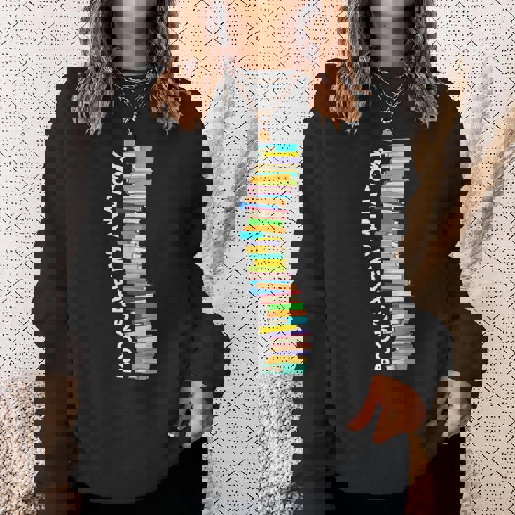 Books Are My Anatomy 背骨ブックワーム 読書 スウェットシャツ 彼女への贈り物