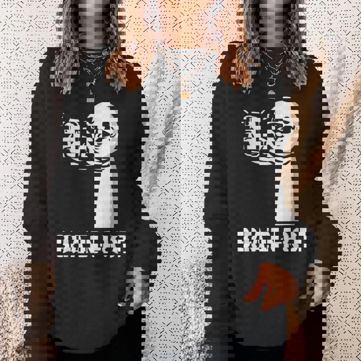 Brain Rot シャツ Word Of The Yeartickman Brainrot スウェットシャツ 彼女への贈り物