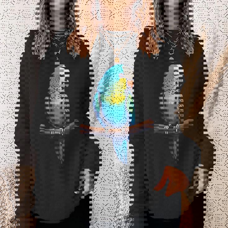 Budgies ペット オウム インコ 鳥 ウェリデザイン スウェットシャツ 彼女への贈り物