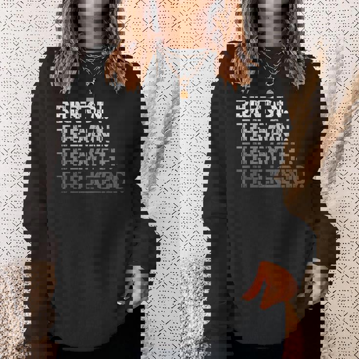 Burton -The Man Myth Legend スウェットシャツ 彼女への贈り物