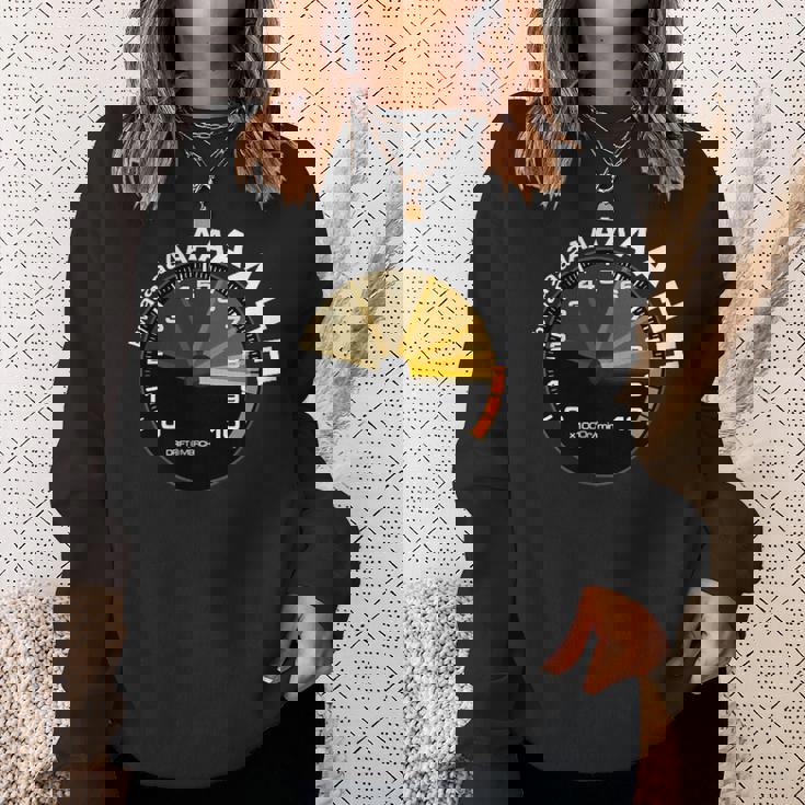 Bwaaah レーシングタコメーター 面白い車愛好家 Revving Heart スウェットシャツ 彼女への贈り物