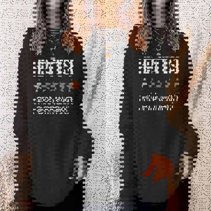 B型肝炎ワンスター評価肝炎啓発月間 スウェットシャツ 彼女への贈り物